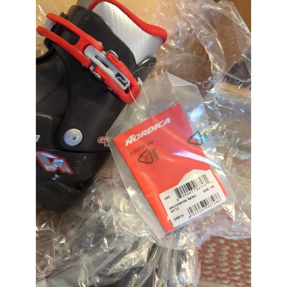 NEW Nordica GP T2 KIDS/BOYS/GIRLS US 12.5 Youth Ski Boots 185 - Picture 2 of 9